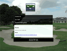 Tablet Screenshot of georgegolfdesign.com